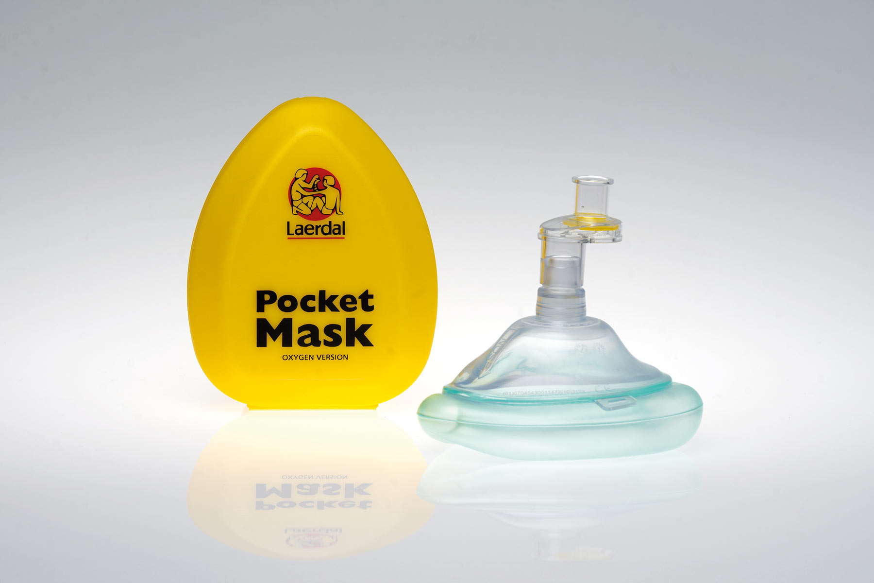 Pocket Mask with the yellow packaging