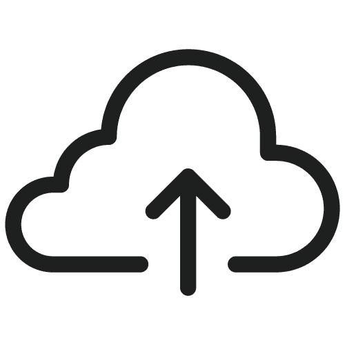 icône de téléversement vers le cloud