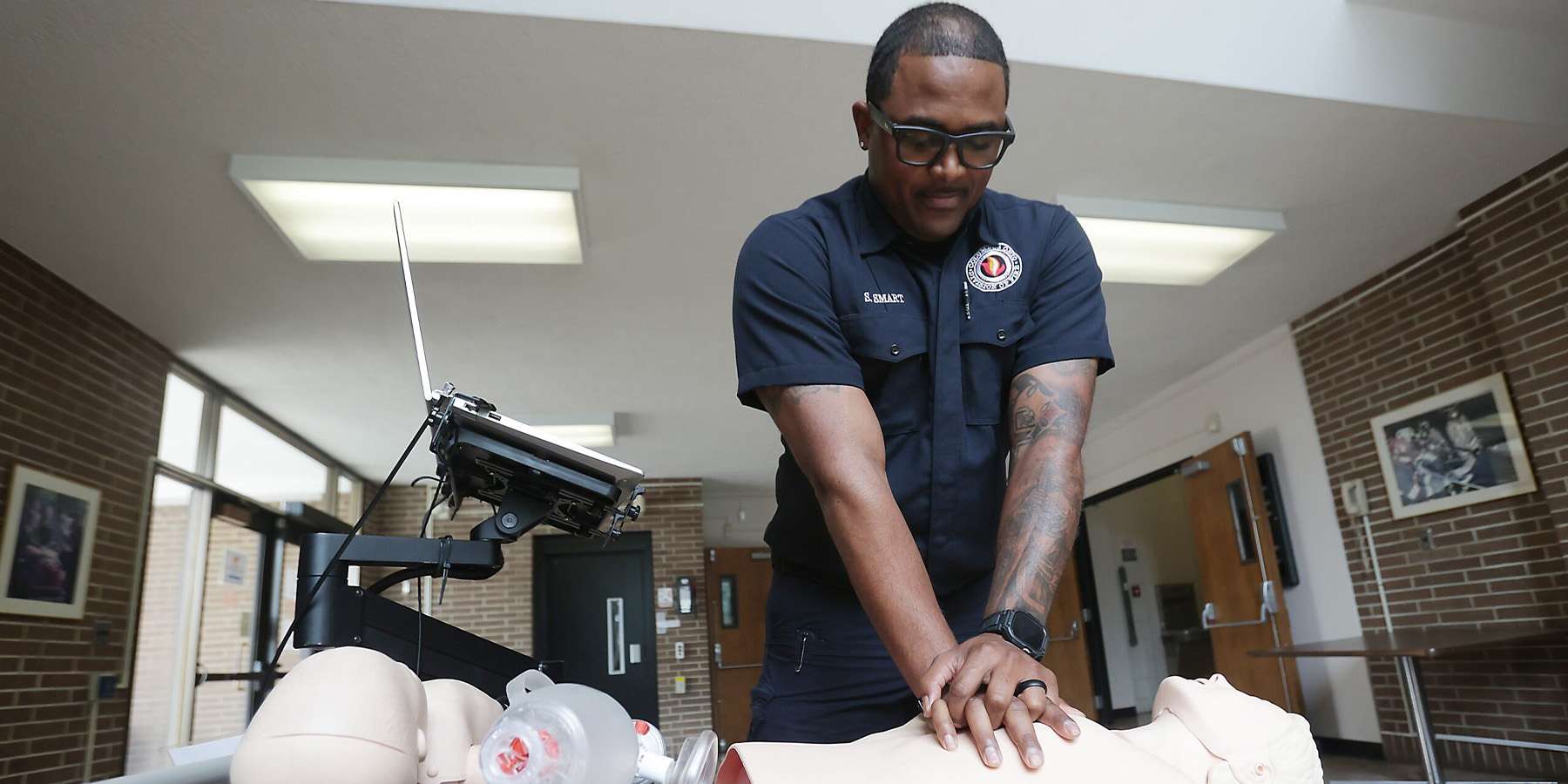 Firefighter demonstrating RQI