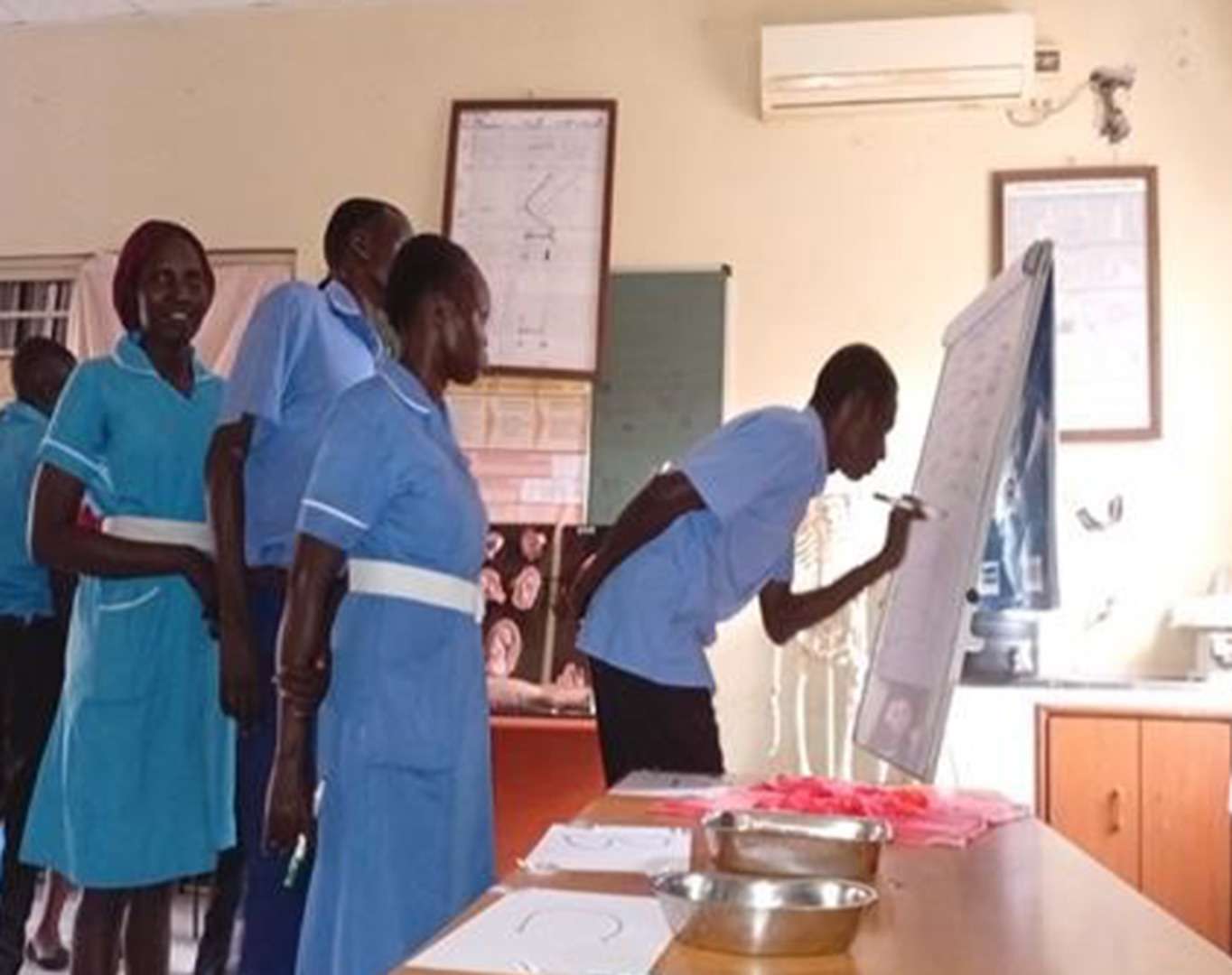 South Sudanese midwives train on Laerdal simulators