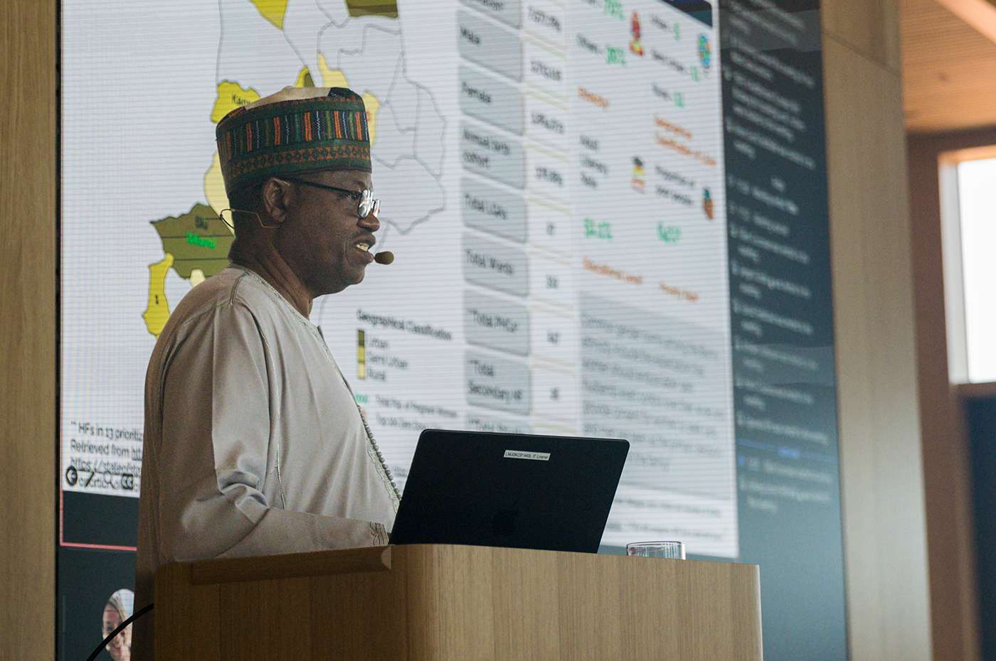 Borno State Health Commisioner Professor Baba Gana speaks to Laerdal Global Health