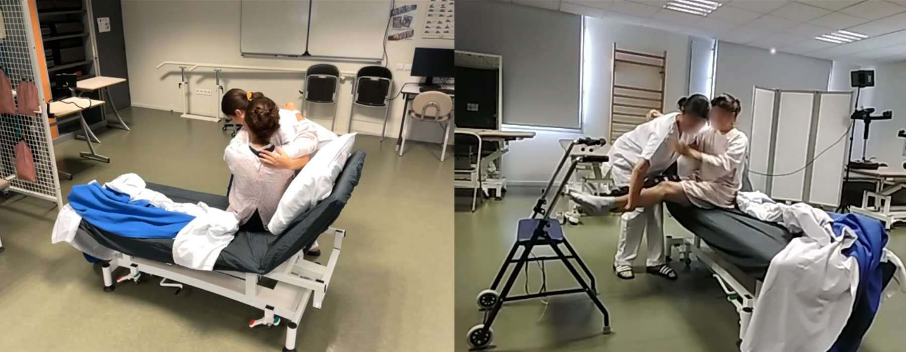 nursing students doing simulation training