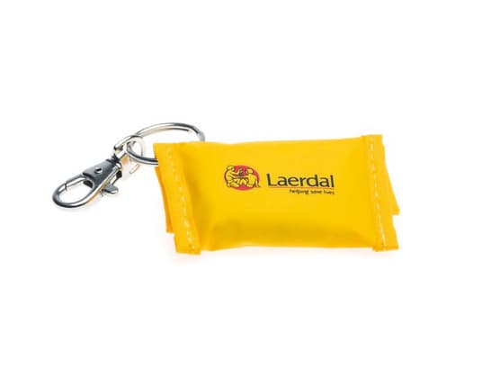 Keyring with Laerdal Face Shield x 25 Yellow