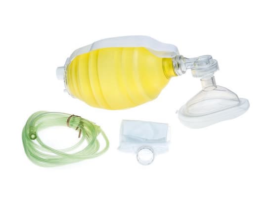The BAG II Resuscitator Adult w/mask #5 pkg of 12