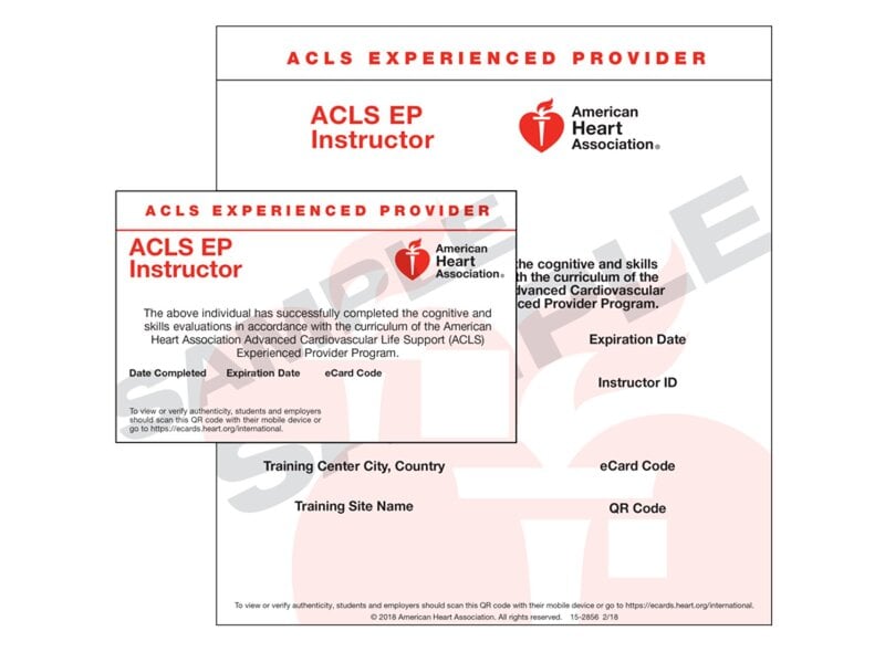 International ACLS-EP Instructor eCard
