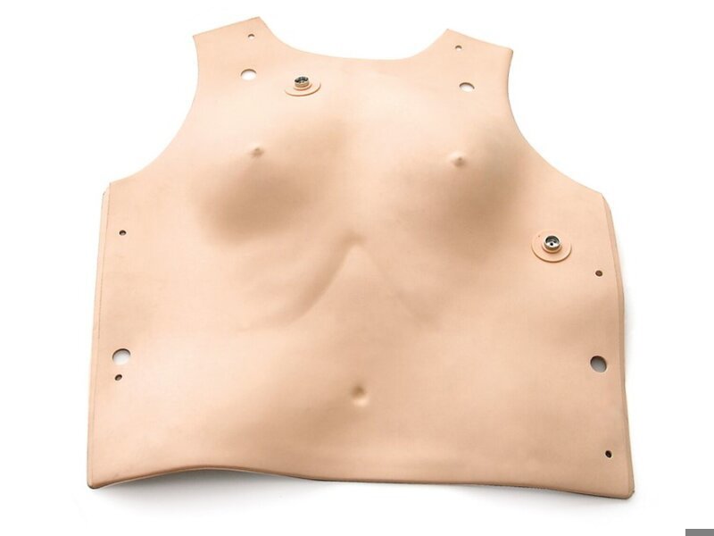 Chest Skin Replacement with studs connector for Resusci Anne Simulator