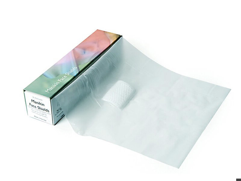 Feuilles de protection pour visage pour mannequin, 6 x 36 pièces