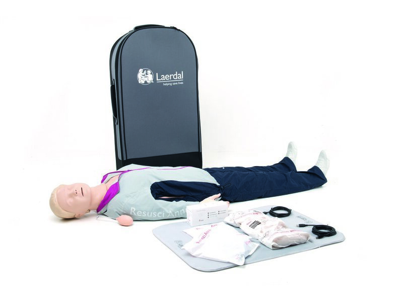 Resusci Anne QCPR corps entier en valise semi-rigide trolley