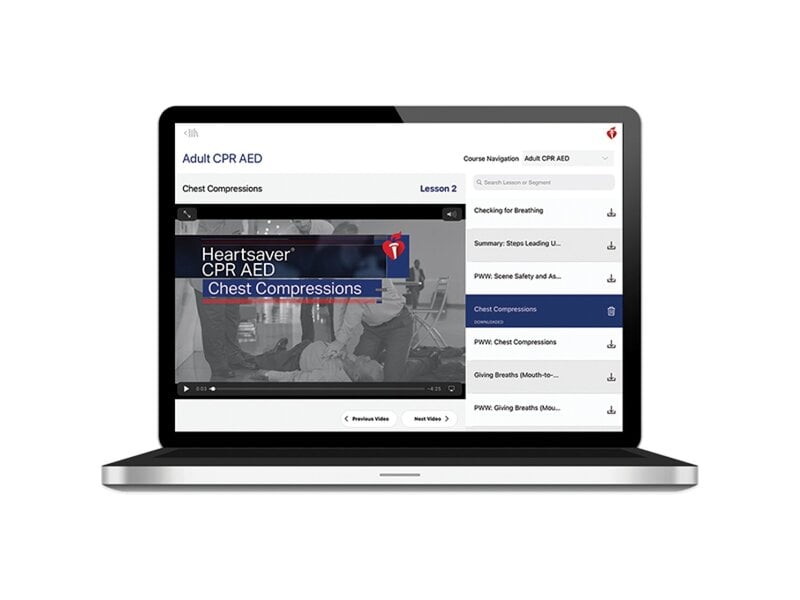 English Heartsaver® First Aid CPR AED Course Digital Video