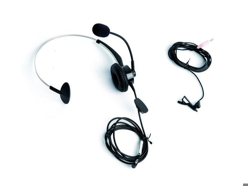 SimPad headset en microfoon