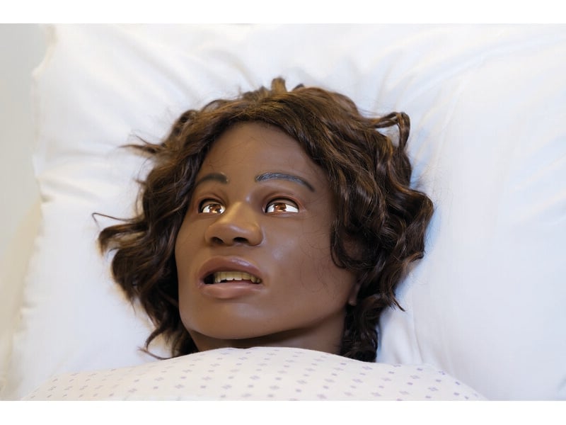 Peau de visage SimMan 3G PLUS féminine, version noire