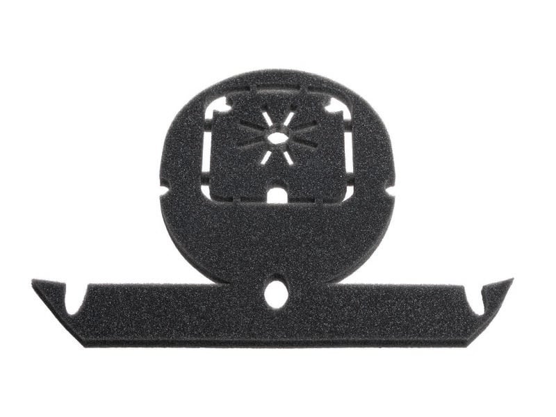 Head foam with adhesive