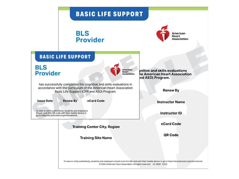 IVE BLS Provider eCard