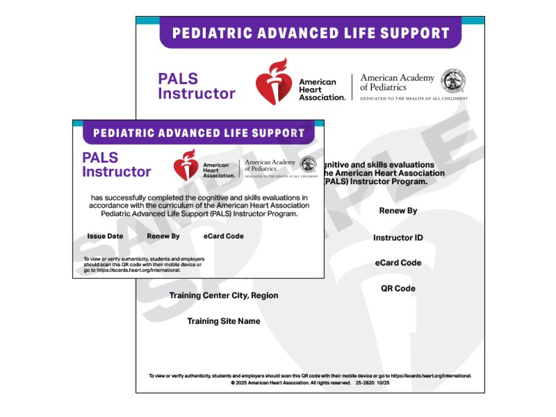 PALS Instructor eCard International
