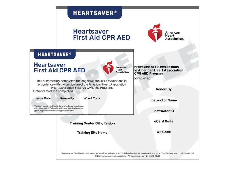 IVE HS FA CPR AED eCard