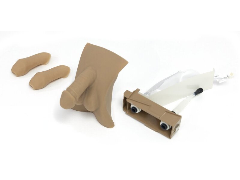 Kit organes génitaux masculin Simulateur Nursing Anne (couleur de peau médium)