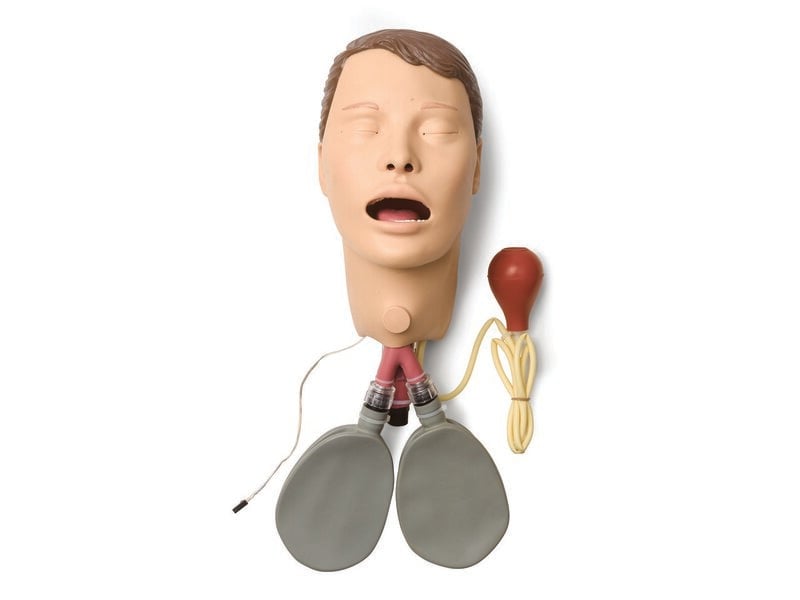 Head Assembly, Adult Female with Trach Light