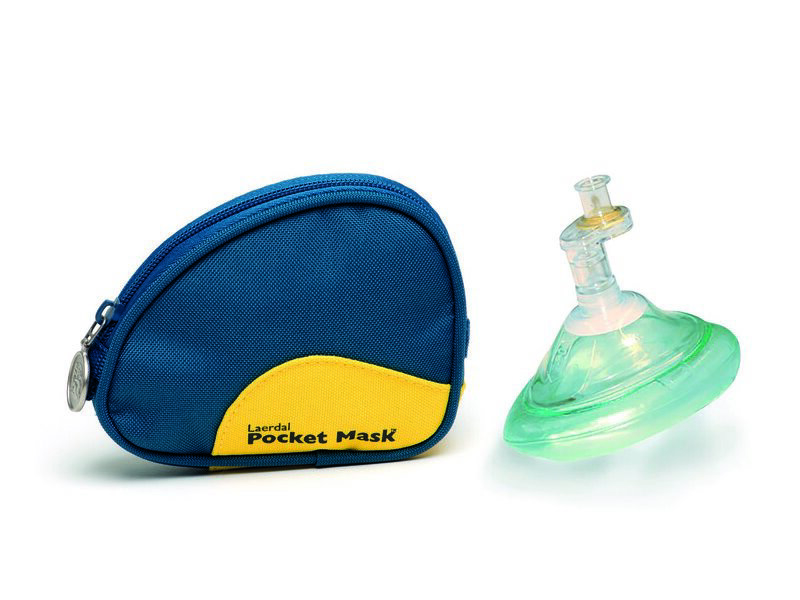 Laerdal Pocket Mask in blauw tasje EN