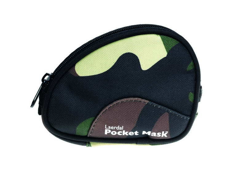 Pocket Mask in Softtasche, camouflage, D 