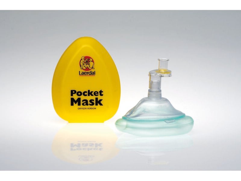 Pocket Mask, HC Yellow (DE FR ES IT EN) ,10 pk