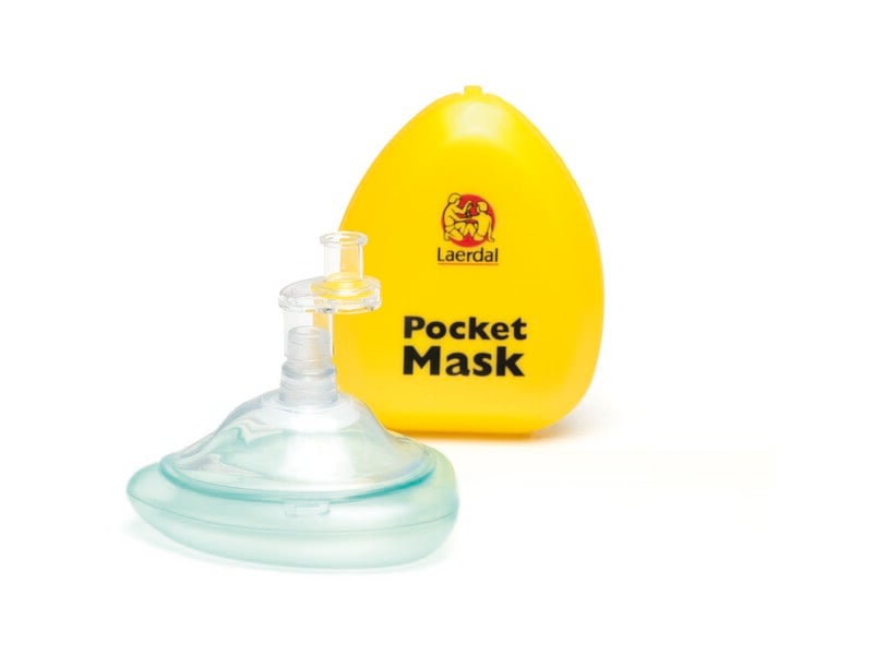 Pocket Mask gele plastic verpakking (ENG), 10 stuks