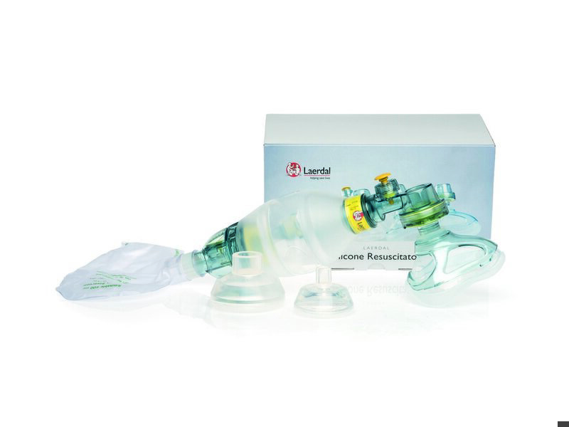 Resucitador pediatrico completo con mascarillas 0/1-2-3/4
